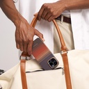 Apple iPhone 16 Pro Max Uyumlu Kılıf Magsafe Şarj Özellikli Aramid Fiber Pitaka Military-Grade Sunset-Moonrise Serisi Sunset Kapak - 12