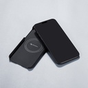 Apple iPhone 15 Pro Max Uyumlu Kılıf Magsafe Şarj Özellikli 600D Aramid Fiber Pitaka Ultra-Slim Classic Serisi Black-Grey Twill Kapak - 14