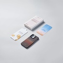 Apple iPhone 15 Pro Max Uyumlu Kılıf Magsafe Şarj Özellikli Aramid Fiber Pitaka Tactile Woven Sunset-Moonrise Serisi Sunset Kapak - 11