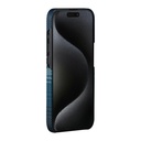 Apple iPhone 15 Pro Uyumlu Kılıf Magsafe Şarj Özellikli Aramid Fiber Pitaka Tactile Woven Sunset-Moonrise Serisi Moonrise Kapak - 4