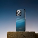 Apple iPhone 15 Pro Uyumlu Kılıf Magsafe Şarj Özellikli Aramid Fiber Pitaka Tactile Woven Sunset-Moonrise Serisi Moonrise Kapak - 17