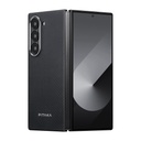 Samsung Galaxy Z Fold 6 Uyumlu Kılıf Magsafe Şarj Özellikli 600D Aramid Fiber Pitaka Ultra-Slim Classic Serisi Black-Grey Twill Kapak - 1