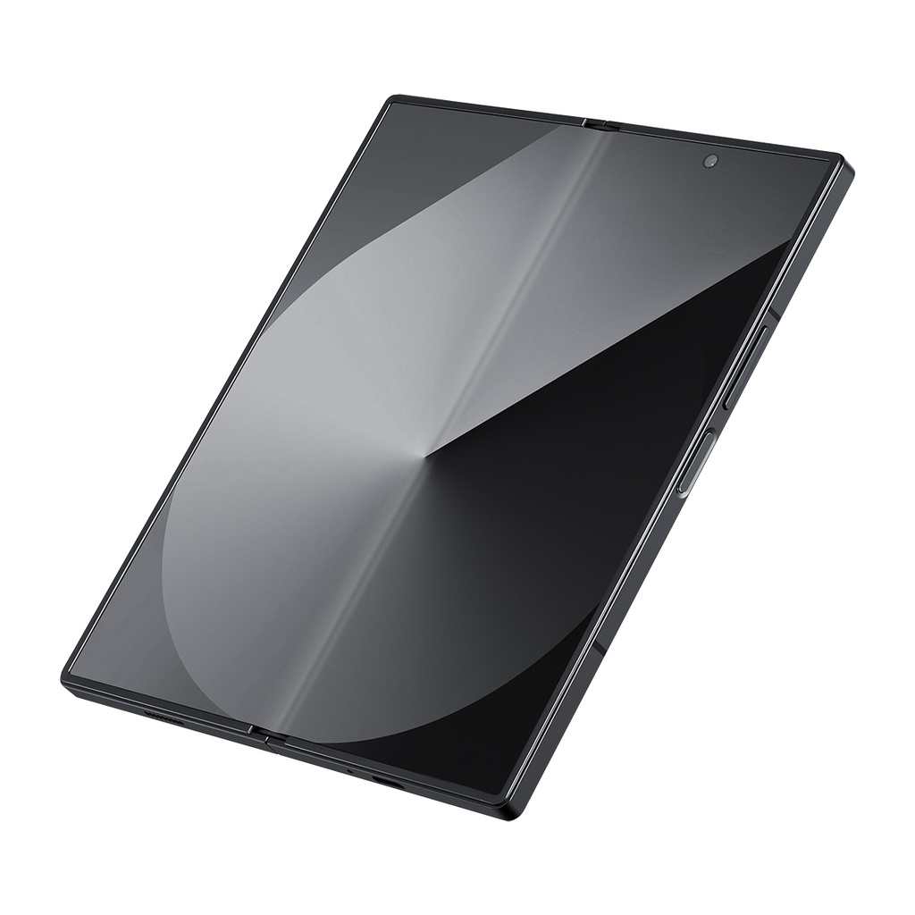 Samsung Galaxy Z Fold 6 Uyumlu Kılıf Magsafe Şarj Özellikli 600D Aramid Fiber Pitaka Ultra-Slim Classic Serisi Black-Grey Twill Kapak - 5