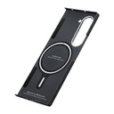 Samsung Galaxy Z Fold 6 Uyumlu Kılıf Magsafe Şarj Özellikli 600D Aramid Fiber Pitaka Ultra-Slim Classic Serisi Black-Grey Twill Kapak - 7