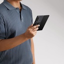 Samsung Galaxy Z Fold 6 Uyumlu Kılıf Magsafe Şarj Özellikli 600D Aramid Fiber Pitaka Ultra-Slim Classic Serisi Black-Grey Twill Kapak - 12