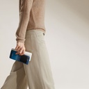 Samsung Galaxy Z Flip 6 Uyumlu Pro Kılıf Magsafe Şarj Özellikli Aramid Fiber Pitaka Tactile Woven Sunset-Moonrise Serisi Moonrise Kapak - 12