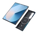 Samsung Galaxy Z Fold 6 Uyumlu Kılıf Magsafe Şarj Özellikli Aramid Fiber Pitaka Tactile Woven Sunset-Moonrise Serisi Moonrise Kapak - 5