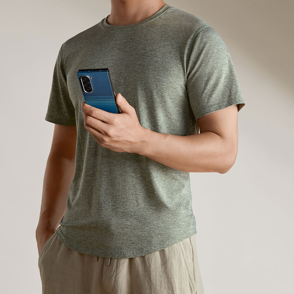 Samsung Galaxy Z Fold 6 Uyumlu Kılıf Magsafe Şarj Özellikli Aramid Fiber Pitaka Tactile Woven Sunset-Moonrise Serisi Moonrise Kapak - 11