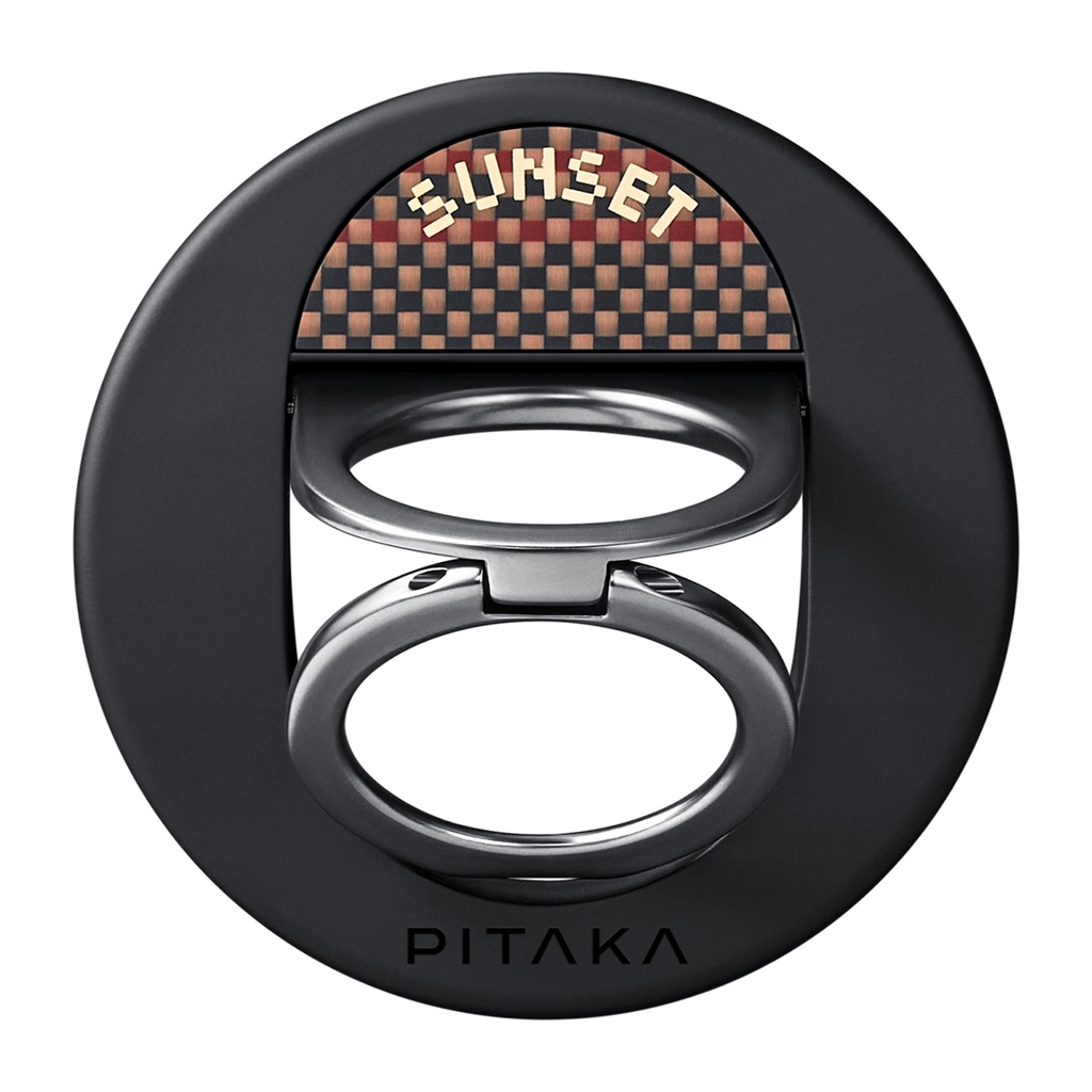 Pitaka Aramid Fiber Sunset Moonrise Serisi Sunset MagEZ Grip 3 Magnetik Ring Stand Telefon Tutucu - 3