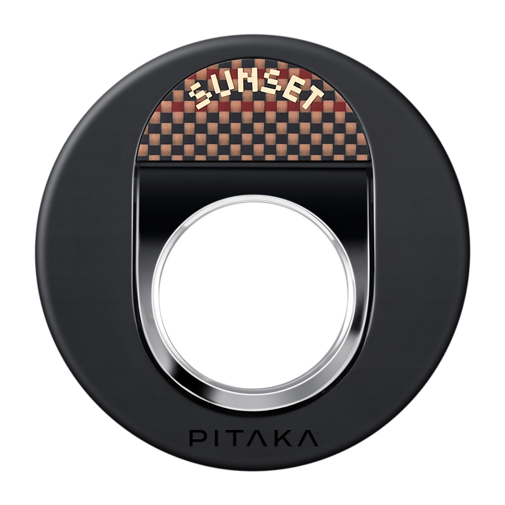 Pitaka Aramid Fiber Sunset Moonrise Serisi Sunset MagEZ Grip 3 Magnetik Ring Stand Telefon Tutucu - 5
