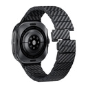 Samsung Galaxy Watch Ultra 47mm Uyumlu Serisi Uyumlu Karbon Fiber Pitaka Modern Serisi Black-Grey Twill Kordon - 4