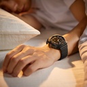 Samsung Galaxy Watch Ultra 47mm Uyumlu Serisi Uyumlu Karbon Fiber Pitaka Modern Serisi Black-Grey Twill Kordon - 14