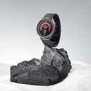 Samsung Galaxy Watch 4 40mm Uyumlu Karbon Fiber Pitaka Modern Serisi Black-Grey Twill Kordon - 15