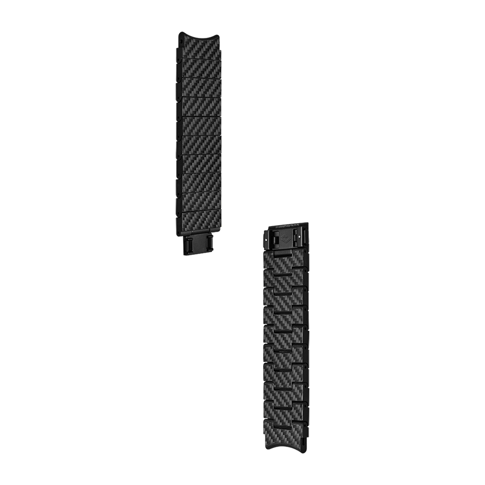 Samsung Galaxy Watch 5 Pro Uyumlu 45mm Karbon Fiber Pitaka Modern Serisi Black-Grey Twill Kordon - 7