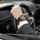 Samsung Galaxy Watch 7 40mm Uyumlu Karbon Fiber Pitaka Modern Serisi Black-Grey Twill Kordon - 18