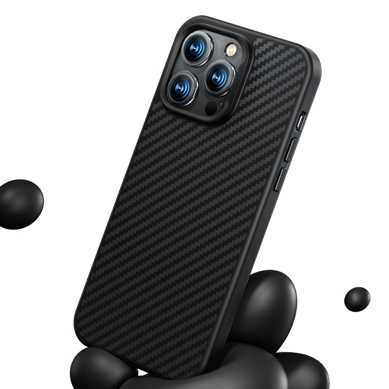 Apple iPhone 14 Plus Uyumlu Kılıf Karbon Fiber Magsafe Şarj Özellikli Benks Hybrid ArmorPro 1500D Kevlar Kapak - 3