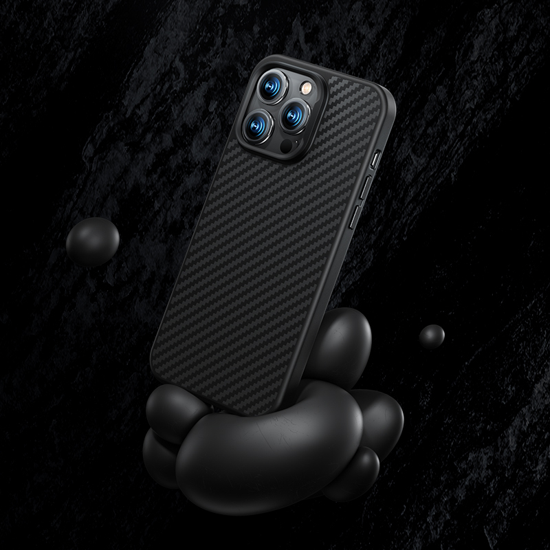 Apple iPhone 14 Plus Uyumlu Kılıf Karbon Fiber Magsafe Şarj Özellikli Benks Hybrid ArmorPro 1500D Kevlar Kapak - 10
