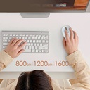 Lenyes WS101 Sessiz Buton Tasarımlı Ergonomik 2.4G Kablosuz Mouse 1600 DPI - 10