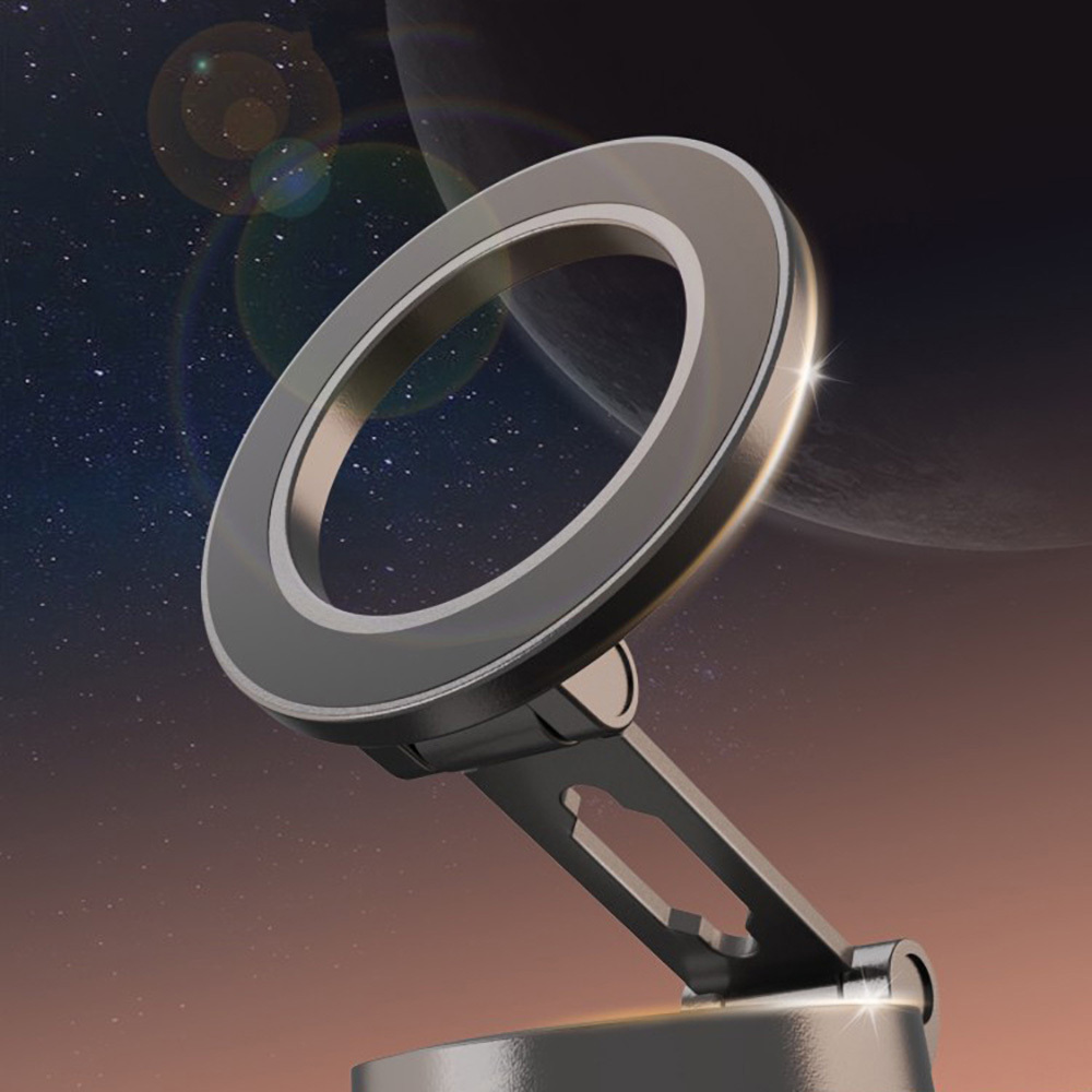 Lenyes CR137 Magnetik Magsafe 360° Oynar Başlıklı Araç İçi Telefon Tutucu - 9