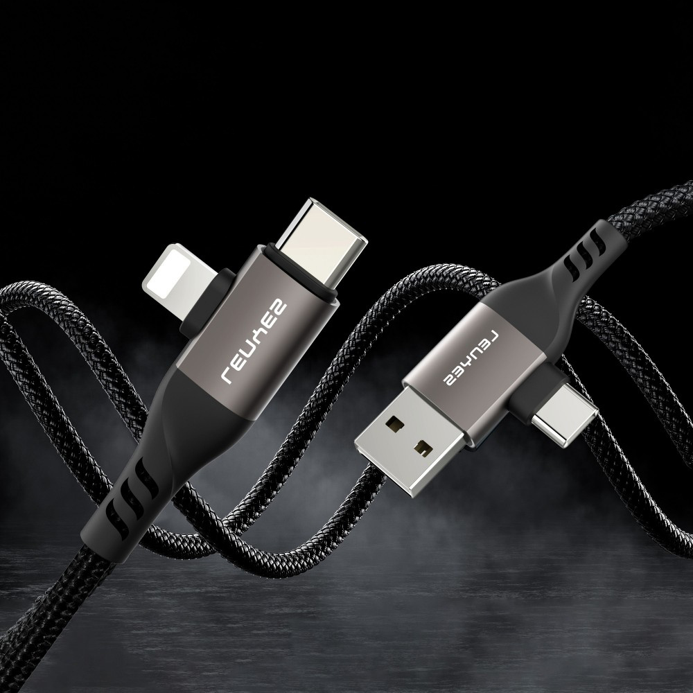 Lenyes LC501 4in1 A+C to C+L Şarj ve Data Kablosu 60W 1M - 4