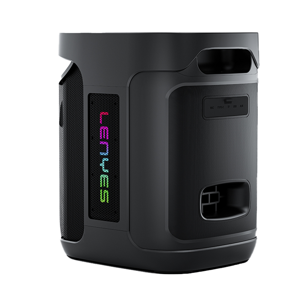 Lenyes S881 Su Geçirmez Mikrofonlu Çoklu Giriş RGB Işıklı TWS Karaoke FM Bluetooth Hoparlör v5.3 - 5