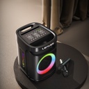 Lenyes S881 Su Geçirmez Mikrofonlu Çoklu Giriş RGB Işıklı TWS Karaoke FM Bluetooth Hoparlör v5.3 - 8