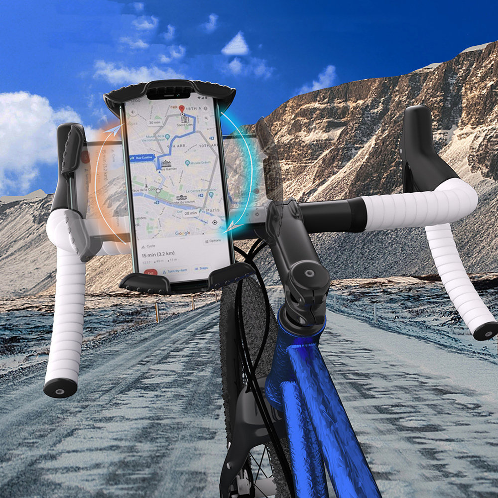 Lenyes CR157 360° Derece Dönebilen Ayarlanabilir Motosiklet ve Bisiklet Telefon Tutucu - 10