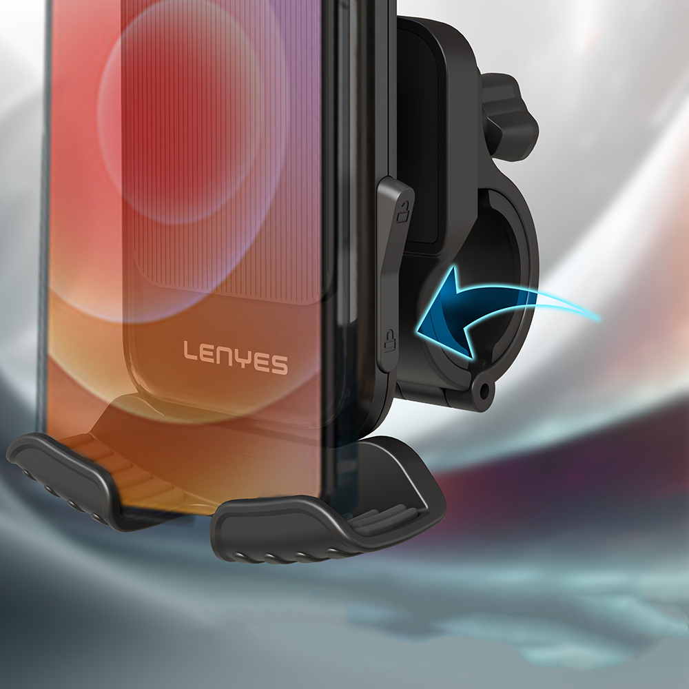 Lenyes CR157 360° Derece Dönebilen Ayarlanabilir Motosiklet ve Bisiklet Telefon Tutucu - 11