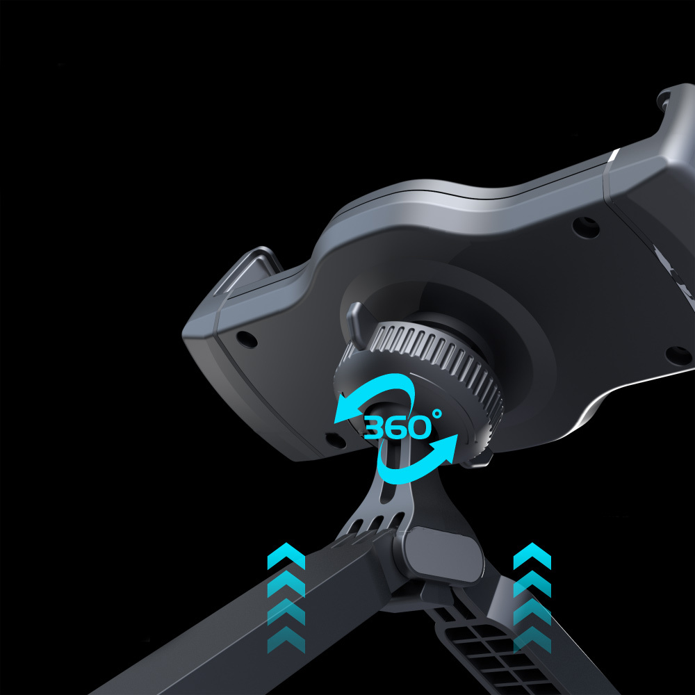 Lenyes CR167 360 Derece Dönebilen Sarsıntı Engelleyici Özellikli Arka Koltuk Araç Telefon Tutucu - 6