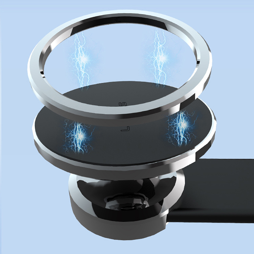 Lenyes CR171 Magnetik Magsafe Uyumlu Bükülebilen Eğimi ve Düz Zemin Araç Telefon Tutucu - 8