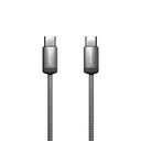 Lenyes LC527 Spiral Magnetik Örgülü Tasarım Type-C to Type-C Hızlı Şarj Özellikli Data ve Şarj Kablosu 60W 1M - 3