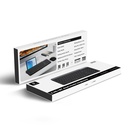 Lenyes WK106 Sessiz Tuş Tasarımlı Entegre Stand Bölmeli Çift Bluetooth Bağlantılı 2.4G Kablosuz Klavye - 11