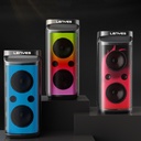 Lenyes S883 Su Geçirmez Tekerlekli Mikrofonlu Çoklu Giriş RGB Işıklı TWS Karaoke FM Bluetooth Hoparlör v5.3 - 8