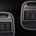 Lenyes S883 Su Geçirmez Tekerlekli Mikrofonlu Çoklu Giriş RGB Işıklı TWS Karaoke FM Bluetooth Hoparlör v5.3 - 12