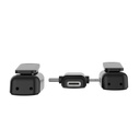 Lenyes LM203 2in1 Type-C ve Lightning Portlu Kablosuz Yaka Mikrofonu - 6