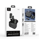 Lenyes LM203 2in1 Type-C ve Lightning Portlu Kablosuz Yaka Mikrofonu - 11