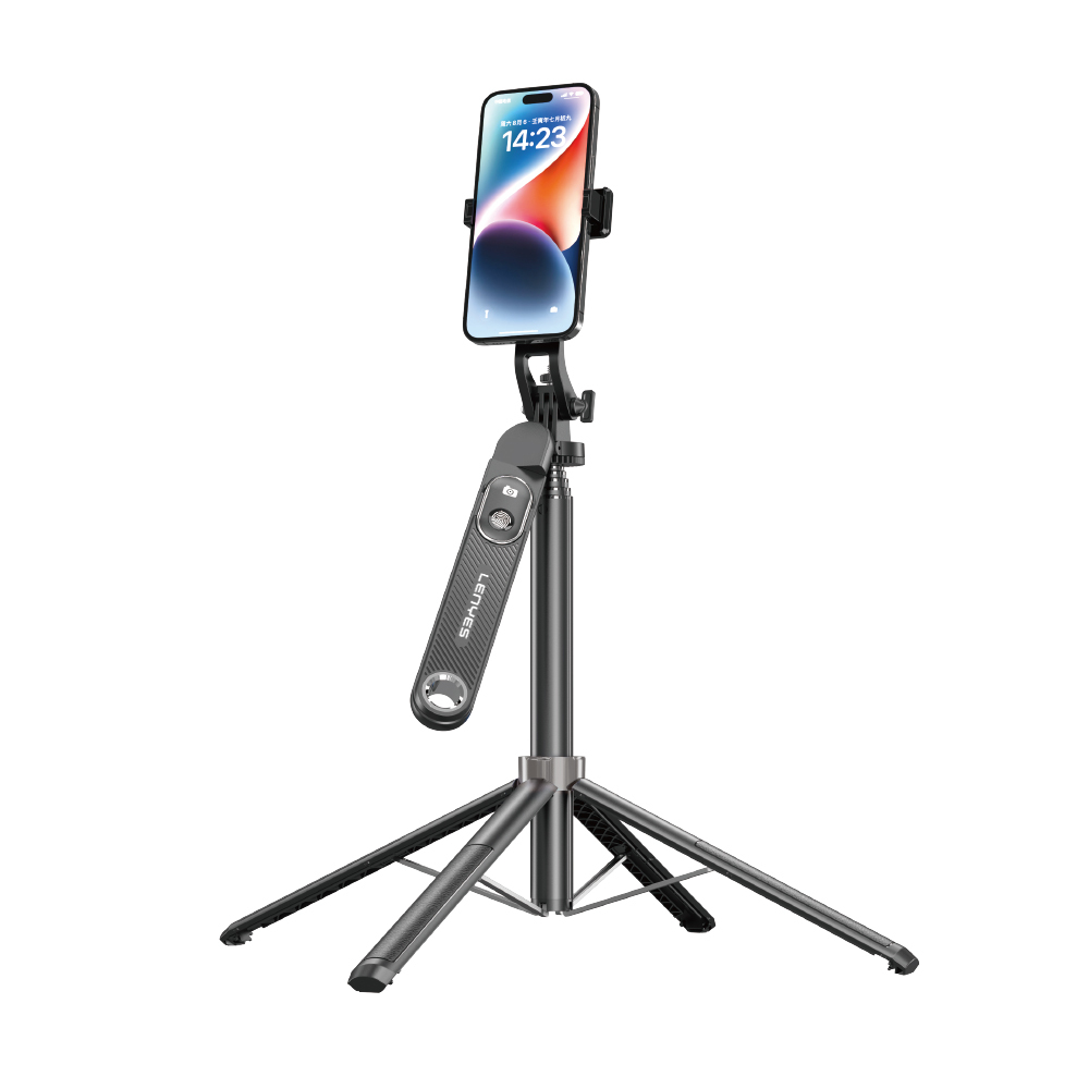 Lenyes LPH103 Çok Fonksiyonlu Sabitleyici Ayrılabilir Bluetooth Kumandalı Tripod Selfie Çubuğu - 1