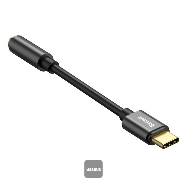 Baseus iPhone 15 ve 16 Tüm Serilere Uyumlu Type-C to 3.5mm Kulaklık Dönüştürücü Ses Adaptörü