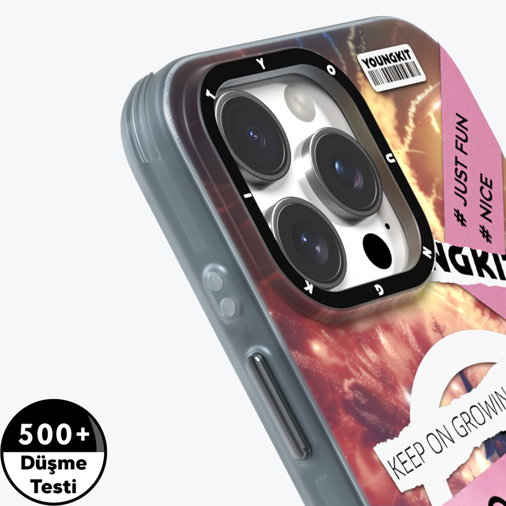 Apple iPhone 15 Pro Uyumlu Kılıf Magsafe Şarj Özellikli Youngkit A-City Serisi Kapak - 10