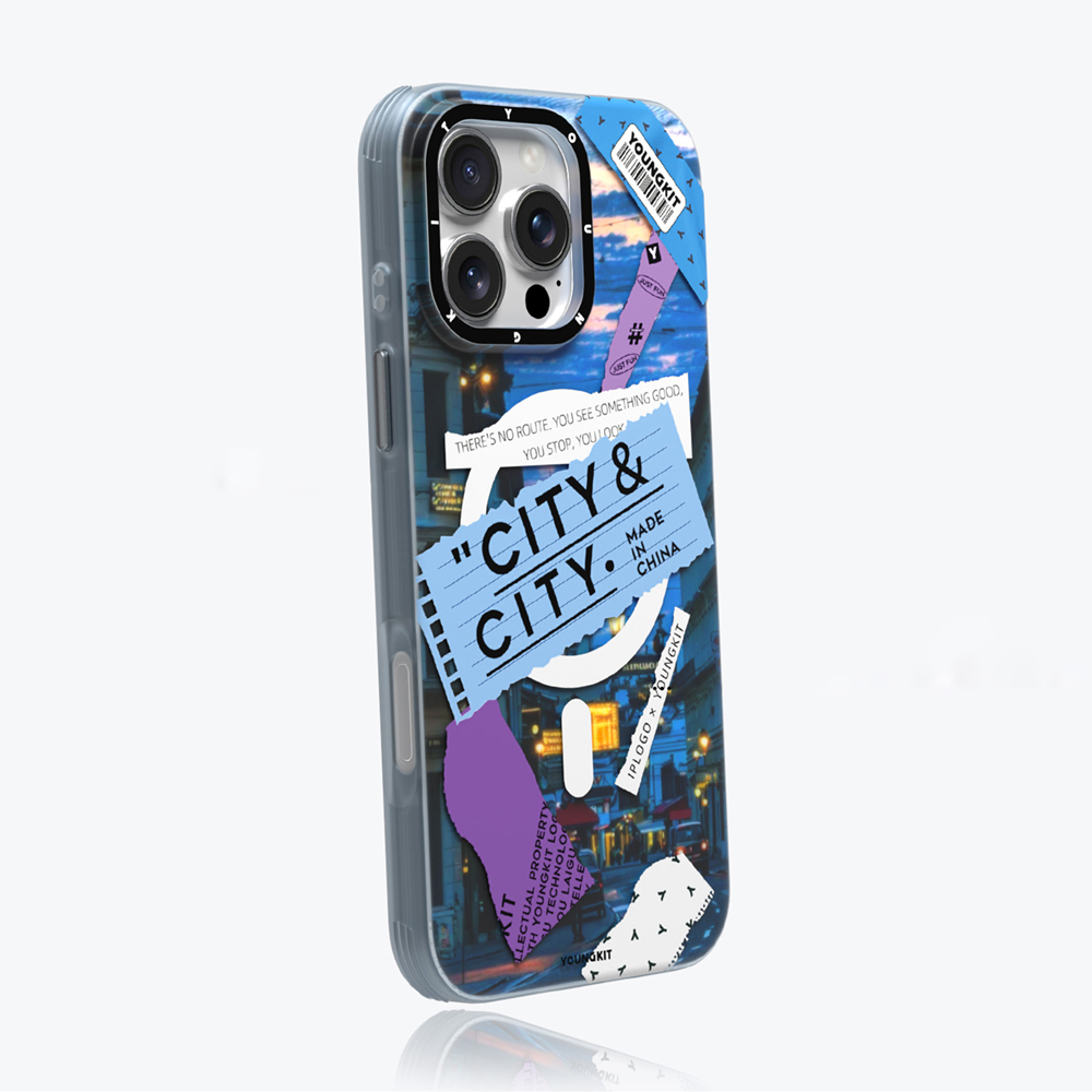 Apple iPhone 15 Pro Uyumlu Kılıf Magsafe Şarj Özellikli Youngkit A-City Serisi Kapak - 11