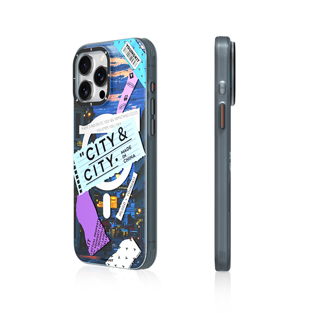 Apple iPhone 15 Pro Uyumlu Kılıf Magsafe Şarj Özellikli Youngkit A-City Serisi Kapak - 14