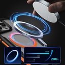 Apple iPhone 15 Pro Max Uyumlu Kılıf Magsafe Şarj Özellikli Renkli Kenar Airbag Şeritli Zore Lamer Kapak - 3