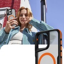 Apple iPhone 16 Pro Max Uyumlu Kılıf Magsafe Şarj Özellikli Renkli Kenar Airbag Şeritli Zore Lamer Kapak - 4