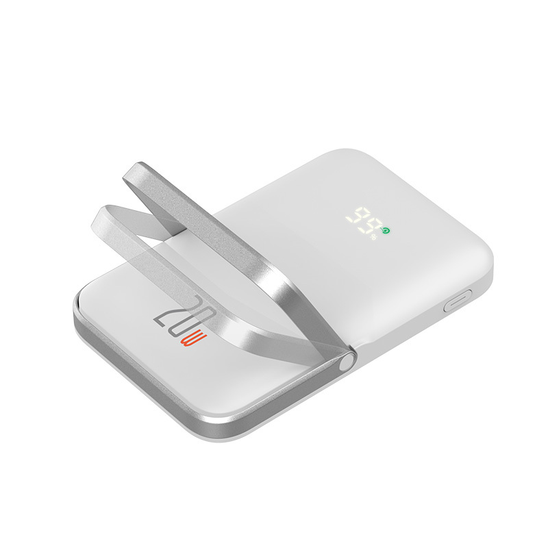 Recci RPB-W08C Mechanic Serisi Dijital LED Ekranlı Standlı Kablosuz Powerbank 10000mAh 15W - 3