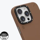 Apple iPhone 15 Pro Max Uyumlu Kılıf Magsafe Şarj Özellikli Basit Mat Deri Desenli Youngkit Tech Fashion Serisi Kapak - 6