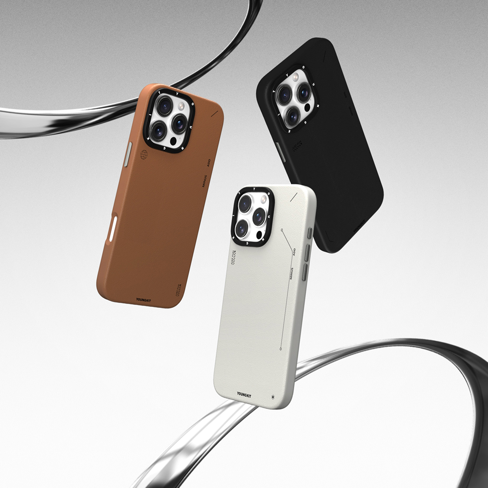 Apple iPhone 15 Pro Max Uyumlu Kılıf Magsafe Şarj Özellikli Basit Mat Deri Desenli Youngkit Tech Fashion Serisi Kapak - 14