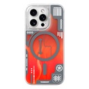 Apple iPhone 16 Pro Uyumlu Kılıf Magsafe Şarj Özellikli Parlak Kumlu Sıvılı Tasarımlı Galaxy Fantasy Serisi Kapak - 6