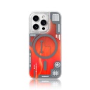 Apple iPhone 16 Pro Uyumlu Kılıf Magsafe Şarj Özellikli Parlak Kumlu Sıvılı Tasarımlı Galaxy Fantasy Serisi Kapak - 8