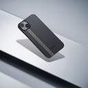 Apple iPhone 15 Uyumlu Kılıf Magsafe Şarj Özellikli 600D Aramid Fiber Pitaka Tactile Woven Orchestra Serisi Rhapsody Kapak - 19