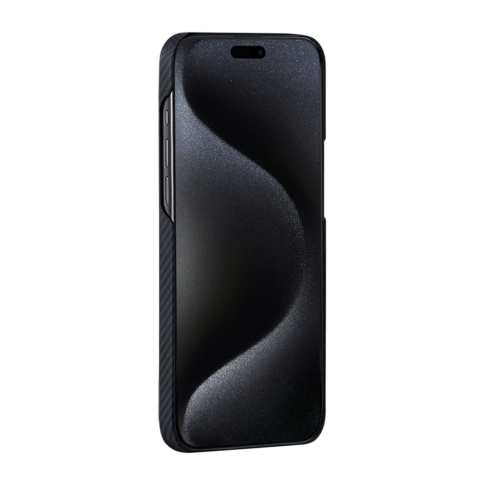 Apple iPhone 15 Plus Uyumlu Kılıf Magsafe Şarj Özellikli 600D Aramid Fiber Pitaka Tactile Woven Orchestra Serisi Rhapsody Kapak - 5